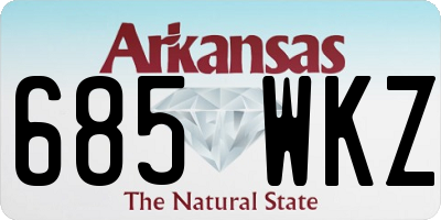 AR license plate 685WKZ
