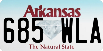 AR license plate 685WLA