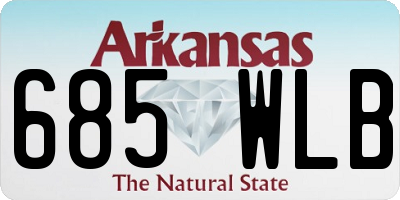AR license plate 685WLB