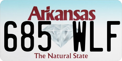 AR license plate 685WLF