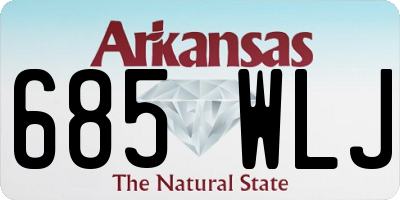 AR license plate 685WLJ