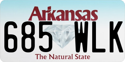 AR license plate 685WLK