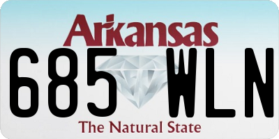 AR license plate 685WLN
