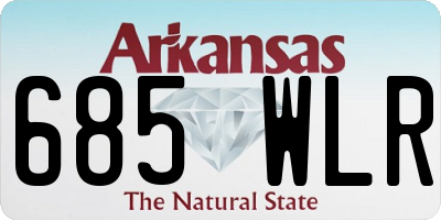 AR license plate 685WLR