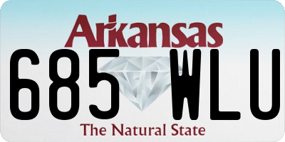 AR license plate 685WLU