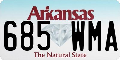 AR license plate 685WMA