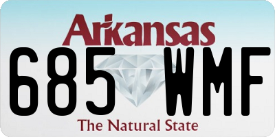 AR license plate 685WMF