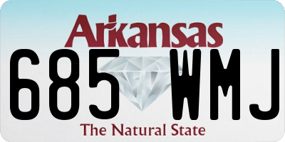 AR license plate 685WMJ