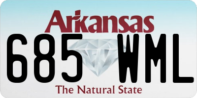 AR license plate 685WML