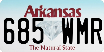 AR license plate 685WMR