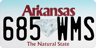 AR license plate 685WMS