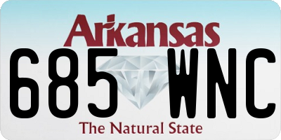 AR license plate 685WNC