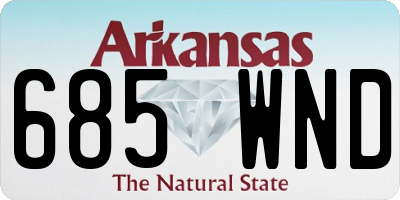 AR license plate 685WND