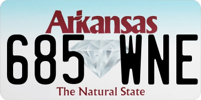 AR license plate 685WNE