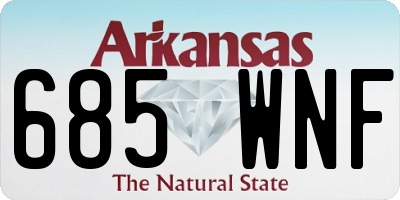 AR license plate 685WNF