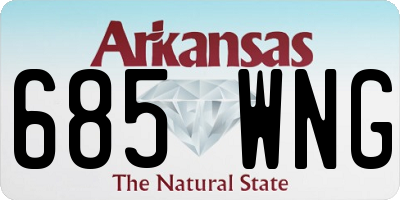 AR license plate 685WNG