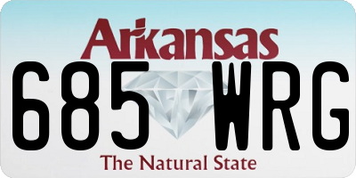 AR license plate 685WRG