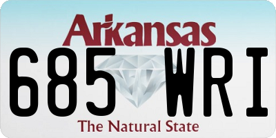 AR license plate 685WRI