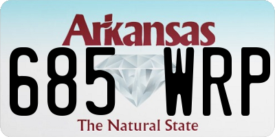 AR license plate 685WRP