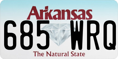 AR license plate 685WRQ