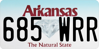 AR license plate 685WRR