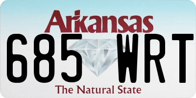 AR license plate 685WRT