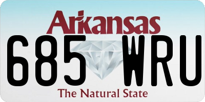 AR license plate 685WRU