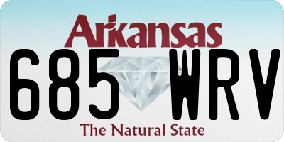 AR license plate 685WRV