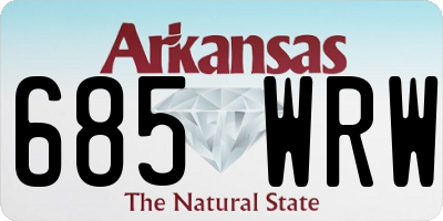AR license plate 685WRW