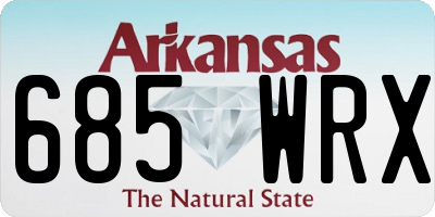 AR license plate 685WRX