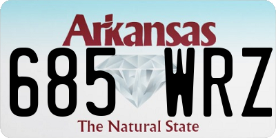 AR license plate 685WRZ