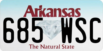 AR license plate 685WSC