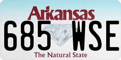 AR license plate 685WSE