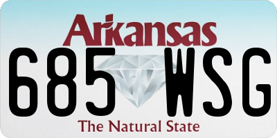 AR license plate 685WSG