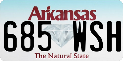 AR license plate 685WSH