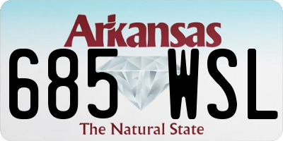 AR license plate 685WSL