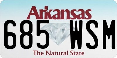 AR license plate 685WSM