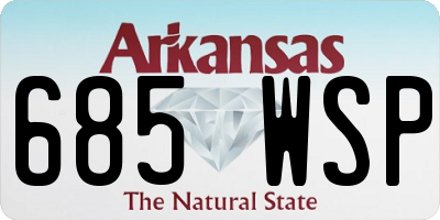 AR license plate 685WSP