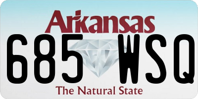 AR license plate 685WSQ