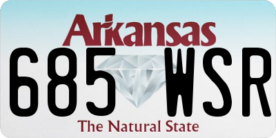 AR license plate 685WSR
