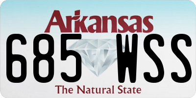 AR license plate 685WSS