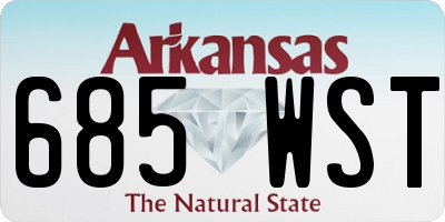 AR license plate 685WST
