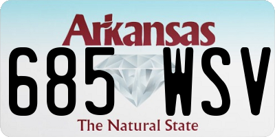 AR license plate 685WSV