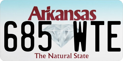 AR license plate 685WTE
