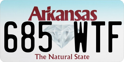 AR license plate 685WTF
