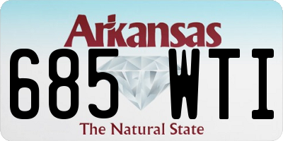 AR license plate 685WTI