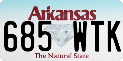AR license plate 685WTK