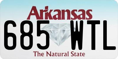 AR license plate 685WTL