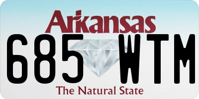 AR license plate 685WTM