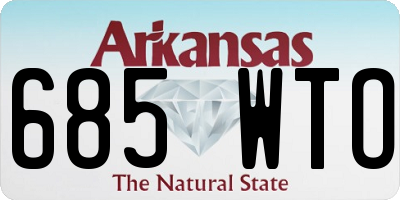 AR license plate 685WTO